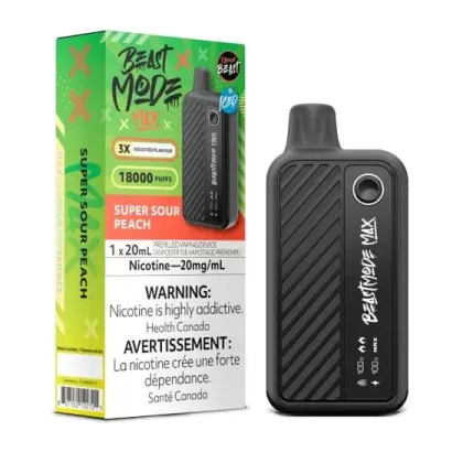 Flavour Beast Beast Mode Max 18K Disposable – 20ML – Super Sour Peach