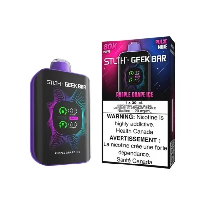 STLTH X GEEK BAR DISPOSABLE – 80k PUFFS – Purple Grape Ice