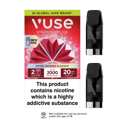 Strawberry Ice Vuse Pro Pods - Vapeshop Co