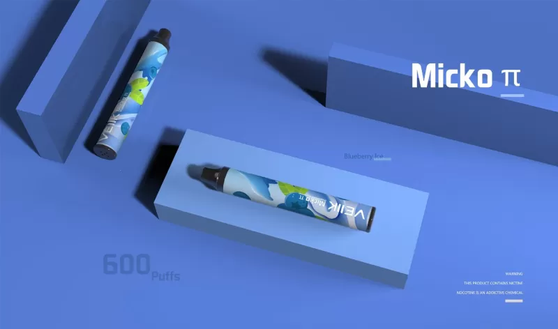 VEIIK MICKO TT DISPOSABLE 600 PUFFS COOL MINT - Vapebazaar Pk - Image 2