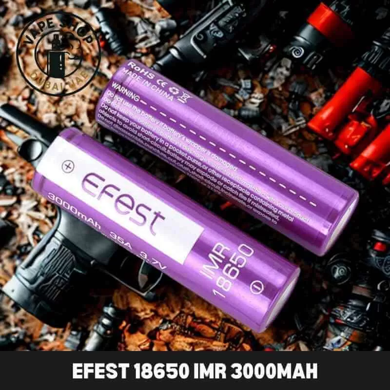 EFEST 18650 IMR 3000mAh Battery in Dubai - Vape Product, Vape Product (D1D7E5)