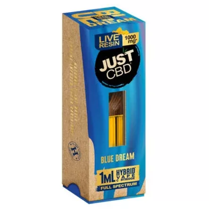 JustCBD 1000mg Blue Dream Live Resin CBD Vape Cartridges - Vape Store