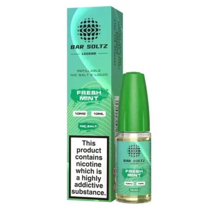 Fresh Mint Bar Soltz Legend E-Liquids Nic Salts 10ml