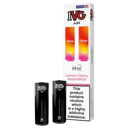 Lemon Cherry Passionfruit IVG Air Replacement Pods - Ecigwizard