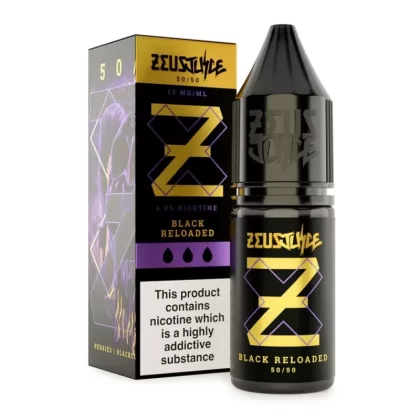 Black Reloaded E-Liquid 50/50 Series by Zeus Juice (10ml) - 12mg
