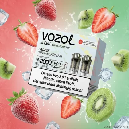 Vozol Sleek Pods – Frozen Strawberry Kiwi