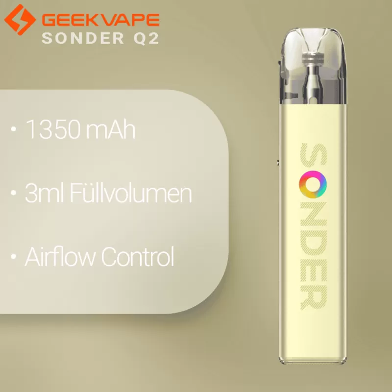Geekvape – Sonder Q2 Kit – Apricot Yellow - Image 2