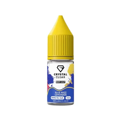 Crystal Clear Bar Salts Blue Razz Lemonade Nic Salt Vape Juice - 20mg