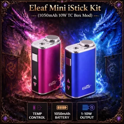 Eleaf Mini iStick Kit (1050mAh 10W TC Box Mod) - Black - Vapeciga