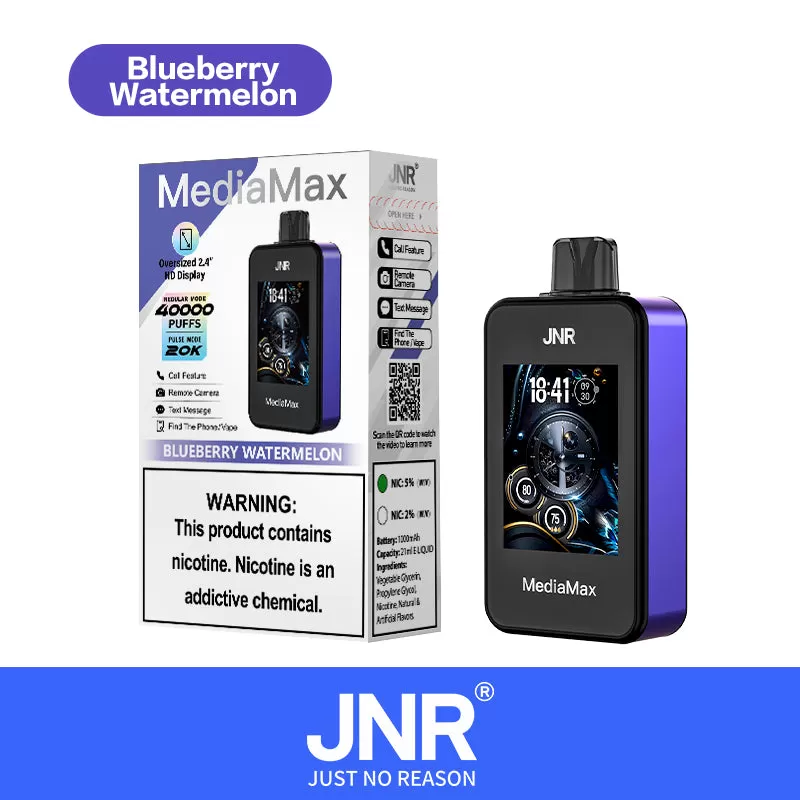 JNR "Media Max" 40K Disposable Device - 40000 Puffs - Sour Apple Ice - Image 3