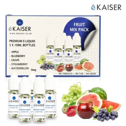 eKaiser e-Liquid – Fruit Mix 0mg 10ml Bottle x 5 Pack | Cigee