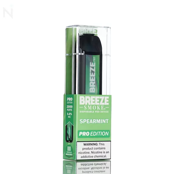 Breeze Smoke Pro 2000 Puff Disposable - Spearmint (Gum Mint) - Image 2