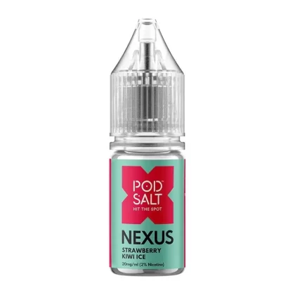 Strawberry Kiwi Ice By Nexus Pod Salt 10ml - Nicotine Strength#5mg (Salt)>20mg (Salt)>10mg (Salt) (FCC796)