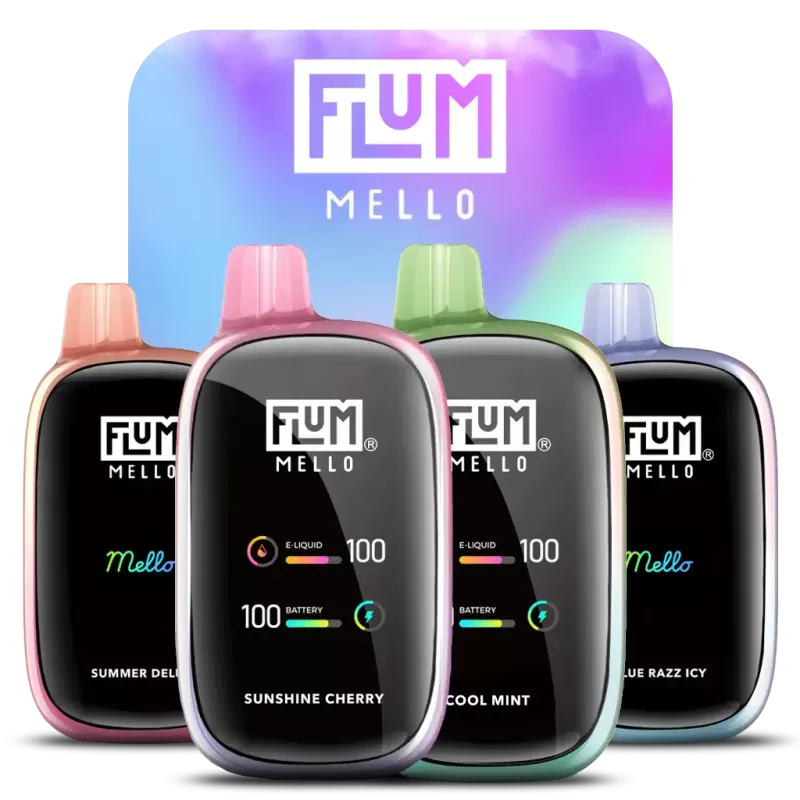 Flum Mello 20,000 Disposable Vape - Blossom, Blue Razz Chilled (8AA0D4)
