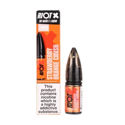 Strawberry Orange Crush Nic Salt E-Liquid by Riot X - 10mg