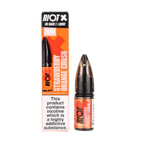 Strawberry Orange Crush Nic Salt E-Liquid by Riot X - 10mg