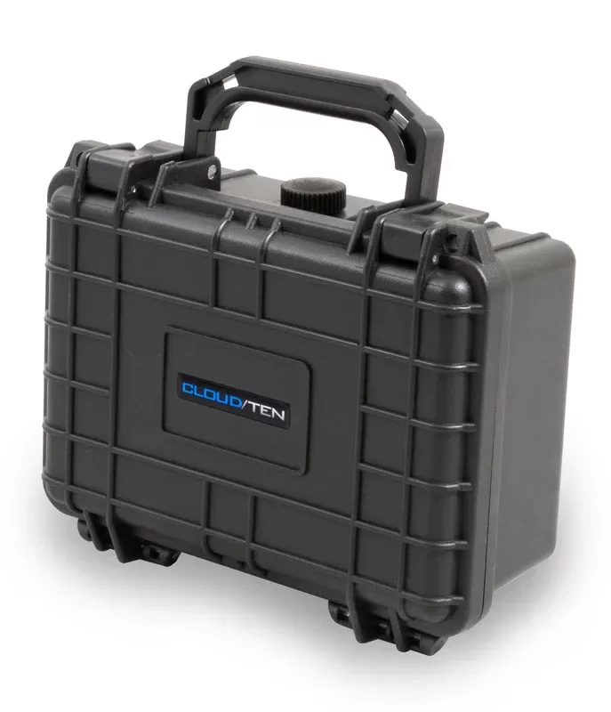 CLOUD/TEN 8″ Smell Proof Hard Travel Case with Padlock Rings and Customizable Foam – Fits Accessories up to 6″ x 3.5″ x 2.75″