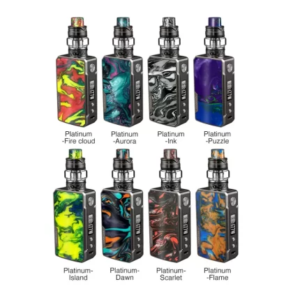 VOOPOO Drag 2 Platinum Edition Kit with Uforce T2 Tank - 5ml - Platinum-Fire Cloud