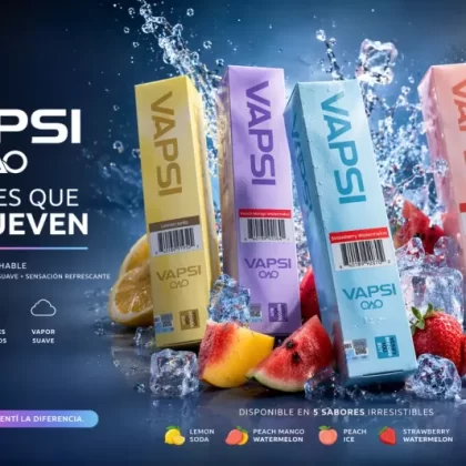Vapsi OAO Disposable Vape – 6000 Puffs - Aloe Black Currant, Black/ Ice
