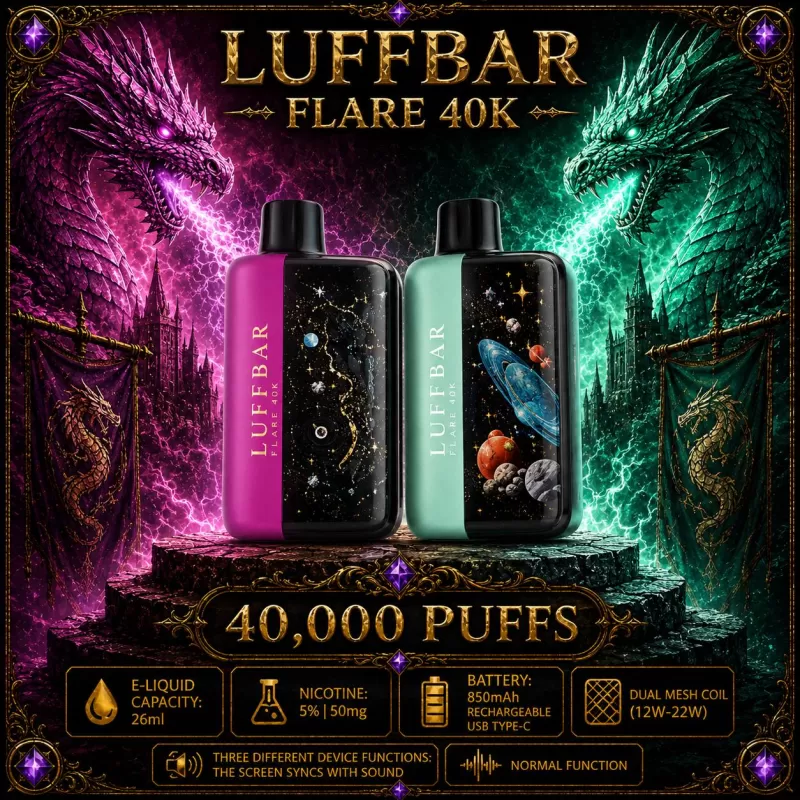 LUFFBAR Flare 40K - Cool Mint - Vapeciga