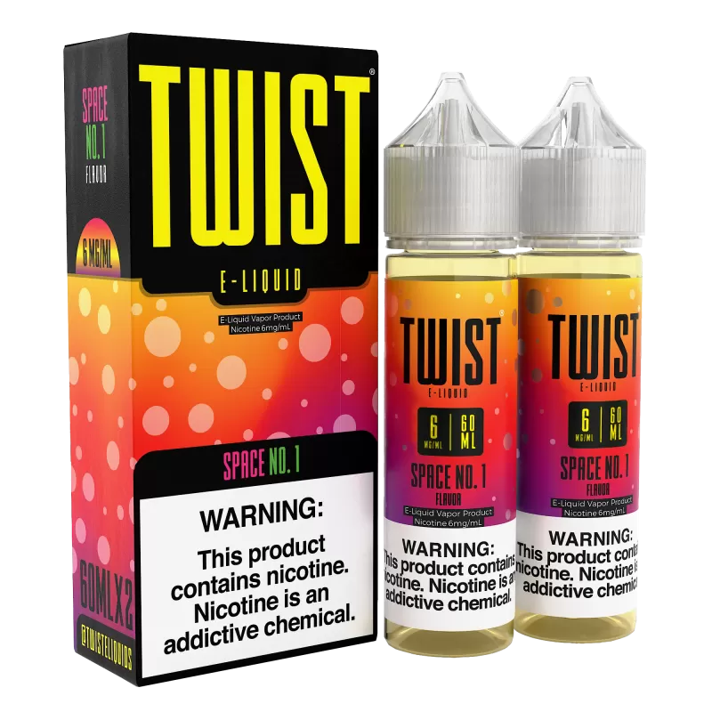 TWIST E-Liquid - Space No.1 - 120ML E-Liquid (Twin 60ML Pack)