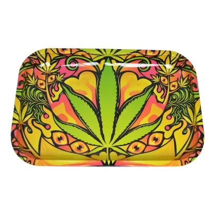 Large Metal Rolling Tray Fire Leaf – 7.5in - Ejuicewarehouse