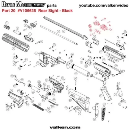 Rifle Parts – Battle Machine MOD ML Rear Sight