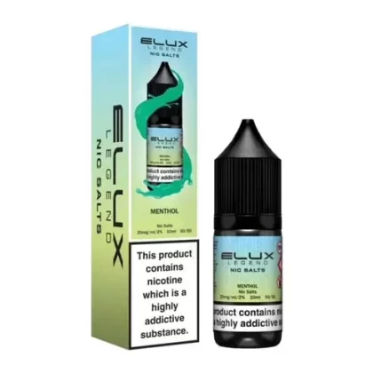 Elux Legend Nic Salt E-Liquid 10mg 20mg Menthol – Pack Of 10x 10ml