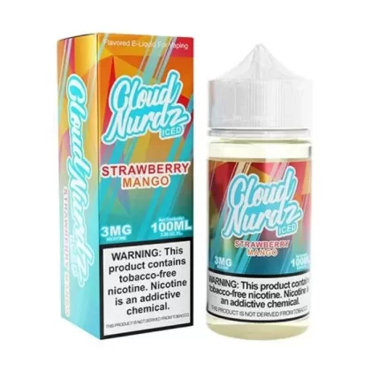 Strawberry Mango Iced E-Liquid by Cloud Nurdz - Size#100ml~Nicotine#3MG>6MG>0MG