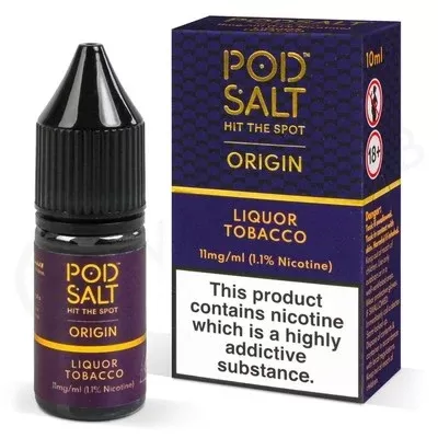 Liquor Tobacco Nic Salt E-Liquid by Pod Salt Origin - Ecigpremium