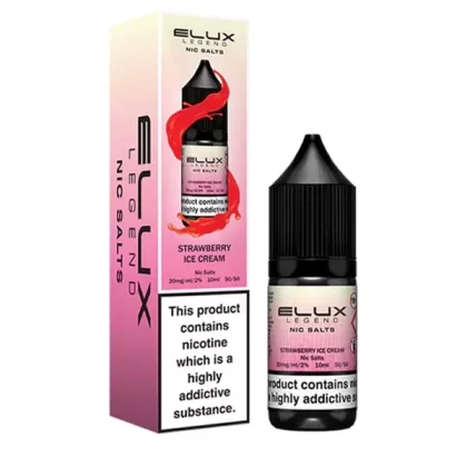 Elux Legend Strawberry Ice Cream Nic Salt E-Liquid - 10mg