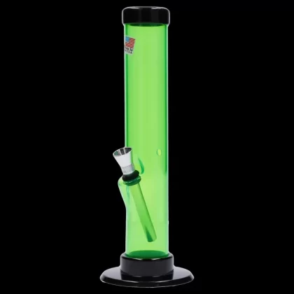 Straight Tube with Carb Hole Acrylic Bong – 9 in.