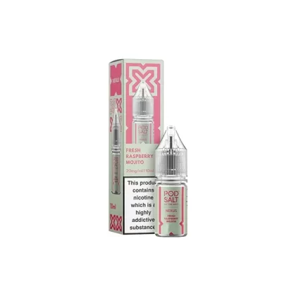 Pod Salt Nexus Fresh Raspberry Mojito E Liquid 10ml - Nicotine Strength#20mg>10mg>5mg (76FA26) (76FA26)