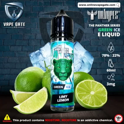 Green Ice (Limy Lemon) - The Panther Series Ice Elqiuid by Dr. Vapes - 3 mg / 120 ml