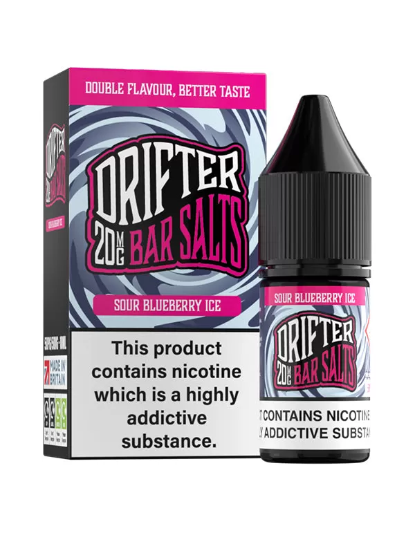 Sour Blueberry Ice Drifter Bar Salts E-Liquid - 20mg - Image 2