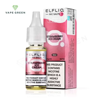 Strawberry Snoow Nic Salt E-Liquid by Elf Bar Elfliq