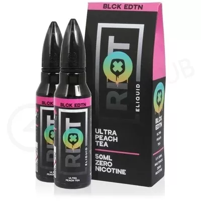 Ultra Peach Tea Shortfill E-Liquid by Riot Squad Black Edition 50ml