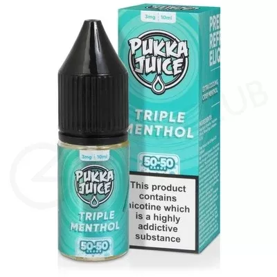 Triple Menthol E-Liquid by Pukka Juice 50/50