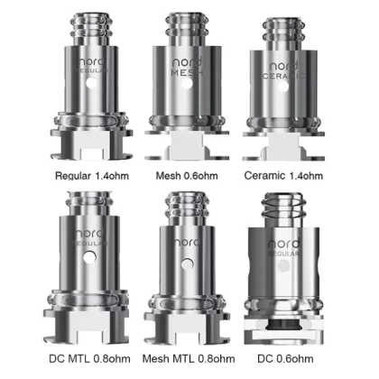 5pcs-pack - Smok Nord Replacement Coils for Priv N19 Kit, Vape Pen Nord 19 kit, Vape Pen Nord 22 Kit, Nord Aio 19 Kit, Nord Aio 22 Kit, Alike Kit, Nord 2 Kit, Fetch Mini Kit, RPM40 Kit, Nord (57924A)