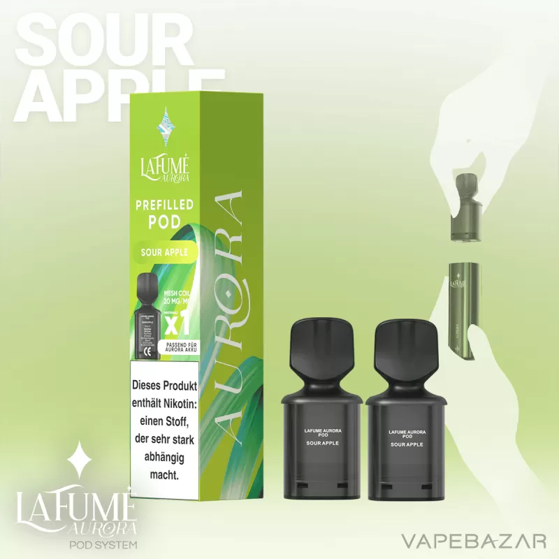 La Fume Aurora Podsystem – Sour Apple 2er Pack - Image 2