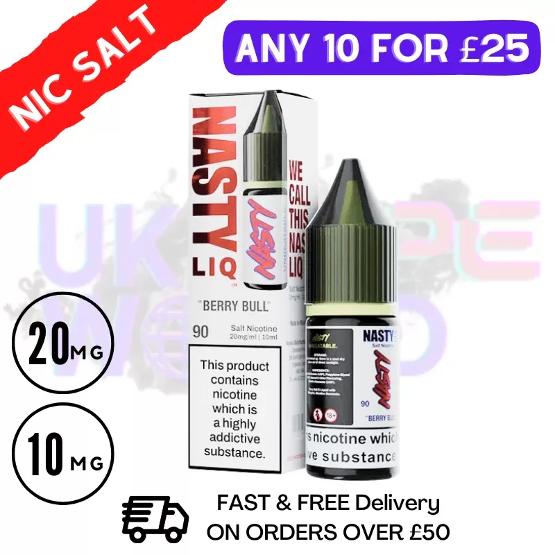 NastyLiq ‘Berry Bull’ Nic Salt By Nasty Eliquids