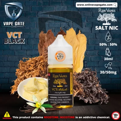 VCT Black 30ml SaltNic by Ripe Vape - 30 mg / 30 ml