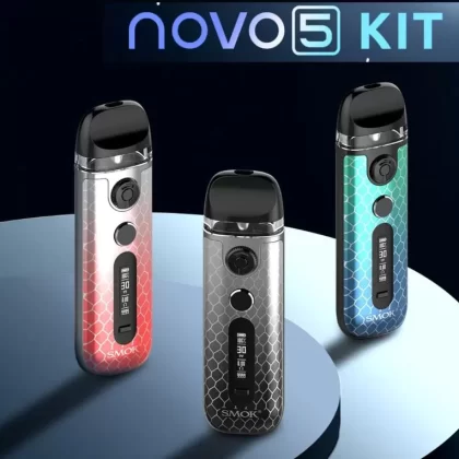 SMOK NOVO 5 30W POD SYSTEM - Silver Red Cobra - Onlinevapegate