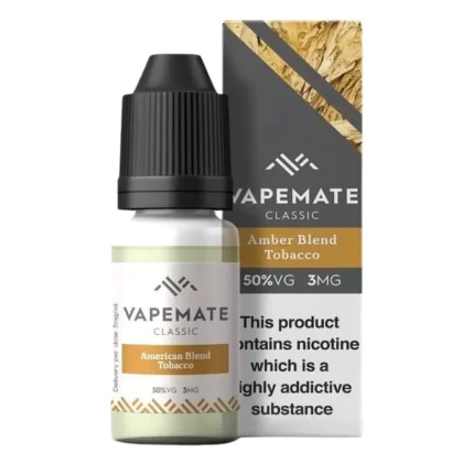 Amber Blend Tobacco E-Liquid by Vapemate (10ml) - 18mg