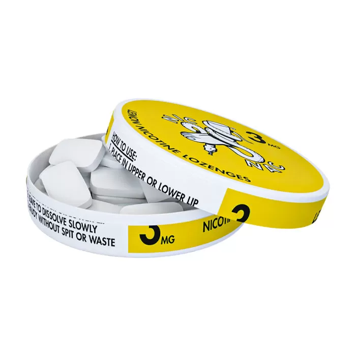 Nic Nac Lemon Nicotine Lozenges - 20 per can - 3 mg