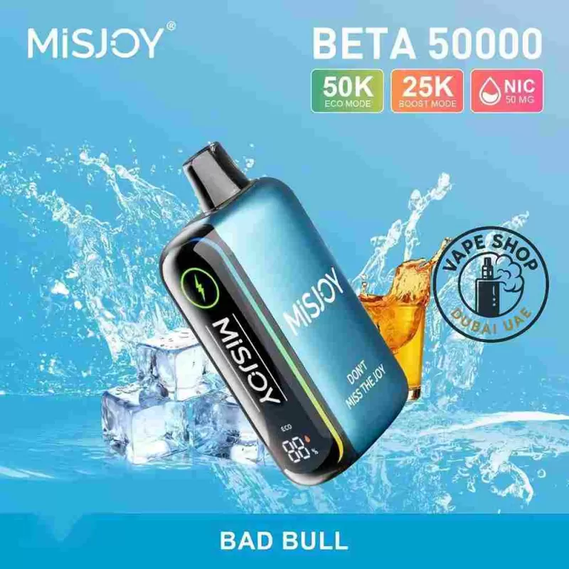 MISJOY Beta 50000 Puffs Disposable Vape 50mg in UAE - 10PCS-1BOX, 1PCS-1PACK; Bad Bull, Blueberry Raspberry - Image 2