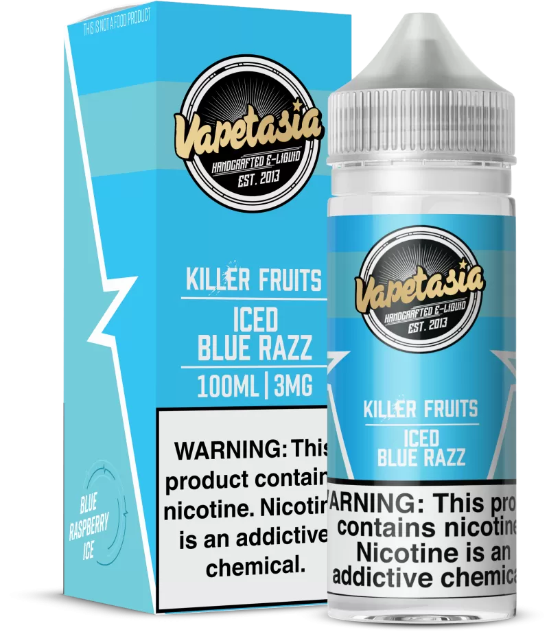 Vapetasia - Killer Fruits ICED Blue Razz - 100ML E-Liquid - 6MG