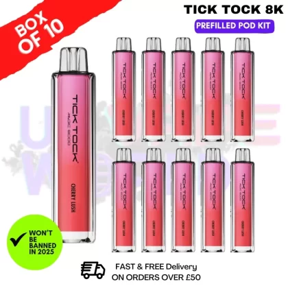 Blueberry Lemonade Tick Tock Magic 8000 8K Box Of 10