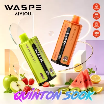 WASPE Quinton 500K | 10-in-1 option system, 500000 puffs, 68mL, Type-C, bulk disposable vape