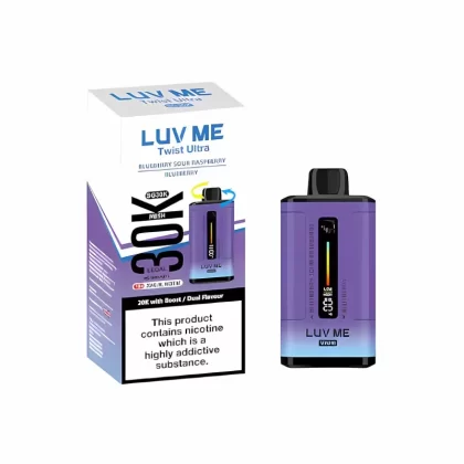 Luv Me 30000 Puffs Disposable Vape Kit - Strawberry Kiwi / Strawberry Cherry Raspberry Pack of 5